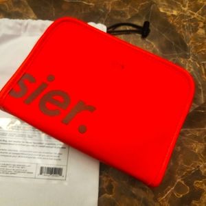 New Atlanta Exclusive Limited Edition Glossier Red mini beaty makeup bag